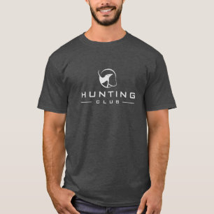 Hunting And Fishing Hobby With Bird Logo T-Shirt