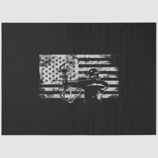 Hunting Archer American Flag  Bowhunting Hunt Tissue Paper