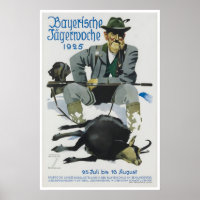 Hunting Art German Vintage Home Sports Poster Wall