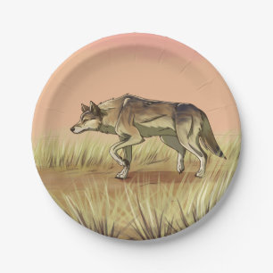 Hunting at Sunrise Paper Plate