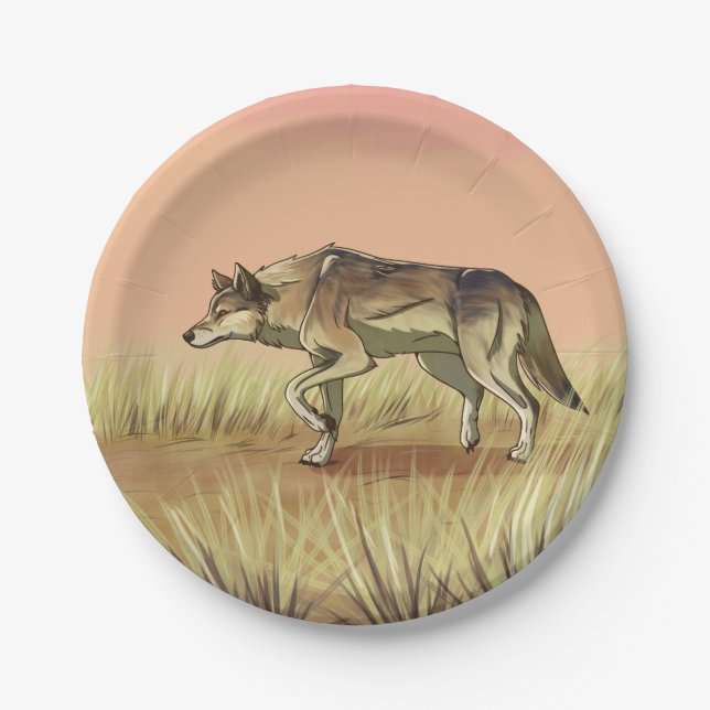 Hunting at Sunrise Paper Plate (Front)