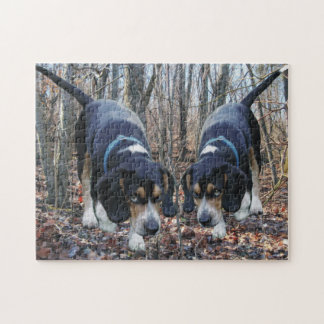 Hunting Beagles Jigsaw Puzzle