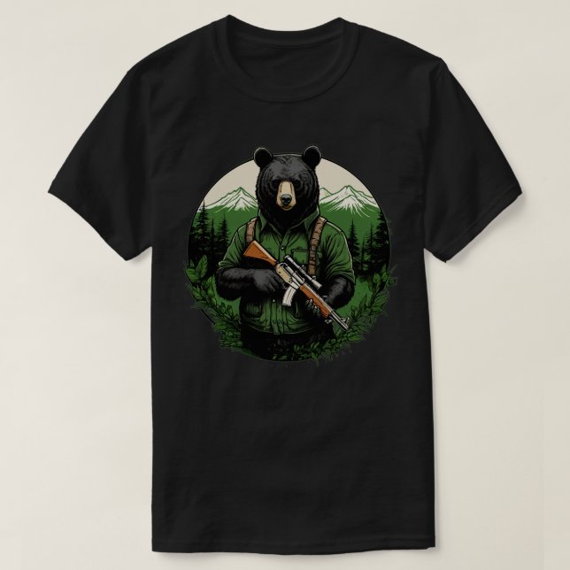 Hunting Bear TShirt (Design Front)