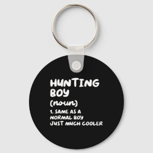 Hunting Boy Definition Funny  Keychain