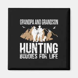Hunting Buddy Grandpa And Grandson Hunting Buddies Magnet