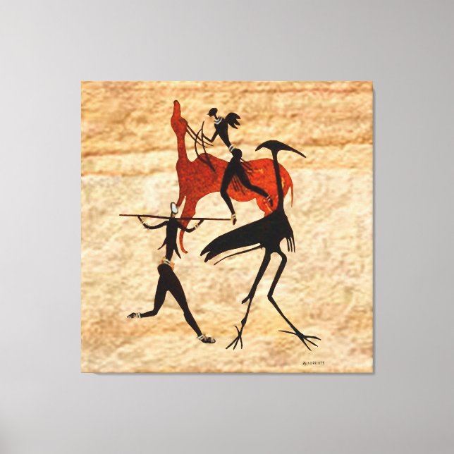 Hunting Bushmen Canvas Print (Front)