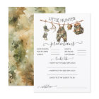 Hunting Camo Clothesline Baby Predictions Game