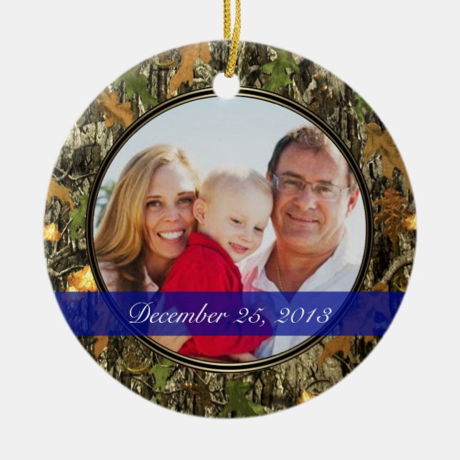 Hunting Camo Ornament (Front)
