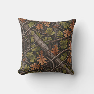Hunting Camo Throw Pillow
