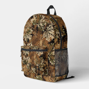 Hunting Camouflage in Autumn Colours Printed Backpack