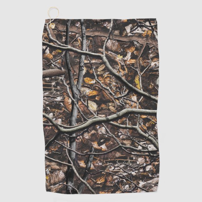Hunting Camouflage Pattern 6 Golf Towel (Front)