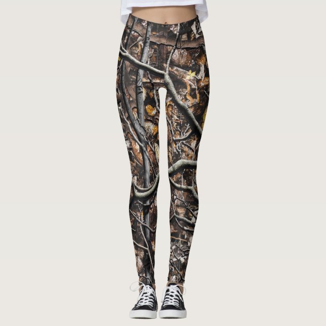 Hunting Camouflage Pattern 6 Leggings (Front)
