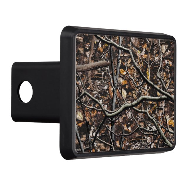 Hunting Camouflage Pattern 6 Trailer Hitch Cover (Right)