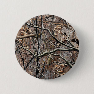 Hunting Camouflage Pattern 8 2 Inch Round Button