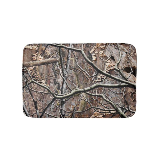 Hunting Camouflage Pattern 8 Bath Mat (Front)