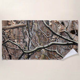 Hunting Camouflage Pattern 8 Beach Towel