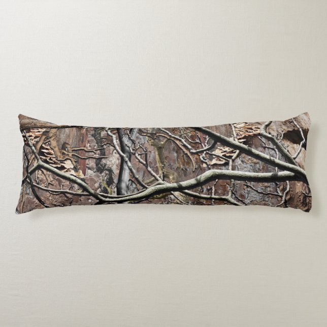 Hunting Camouflage Pattern 8 Body Pillow (Front)