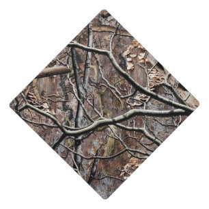 Hunting Camouflage Pattern 8 Graduation Cap Topper