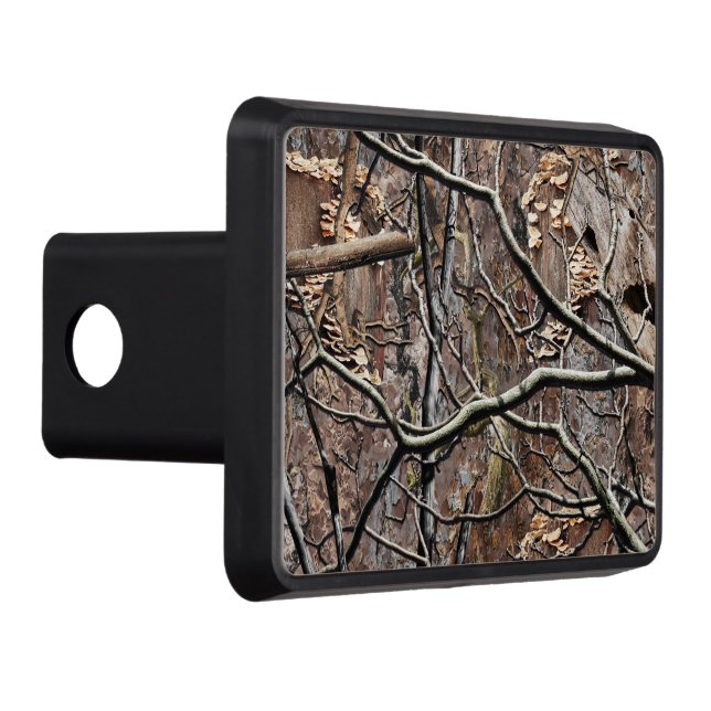 Hunting Camouflage Pattern 8 Trailer Hitch Cover (Right)