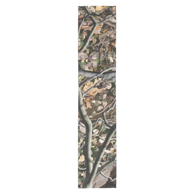 Hunting Camouflage Pattern 9 Short Table Runner (Front)