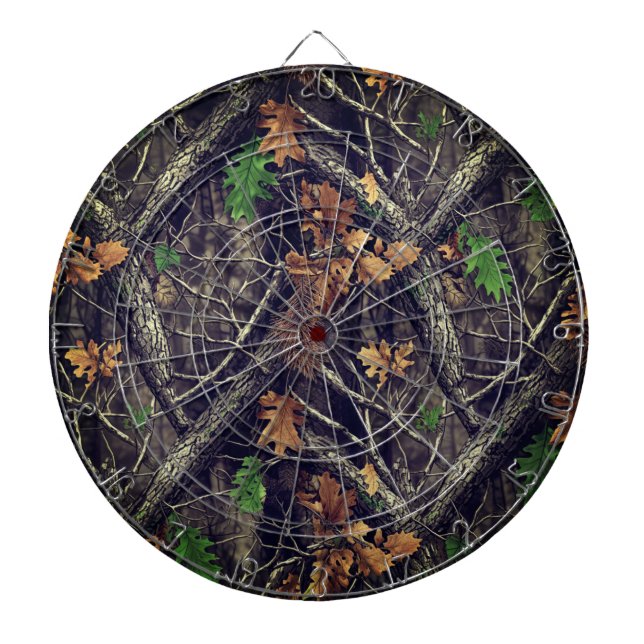 Hunting Camouflage Pattern Dartboard (Front)
