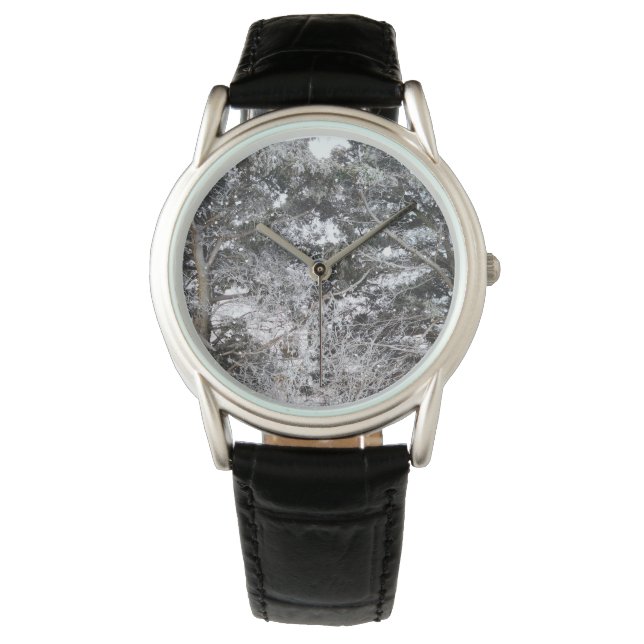 Hunting Camouflage Snow Pattern 4 Watch (Front)