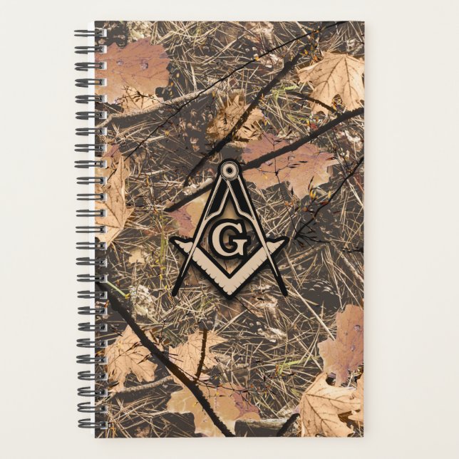 Hunting Camouflage Square Compass Planner (Front)