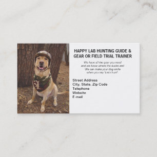 Hunting/Camping Guide & Gear/Field Trial Trainer Business Card