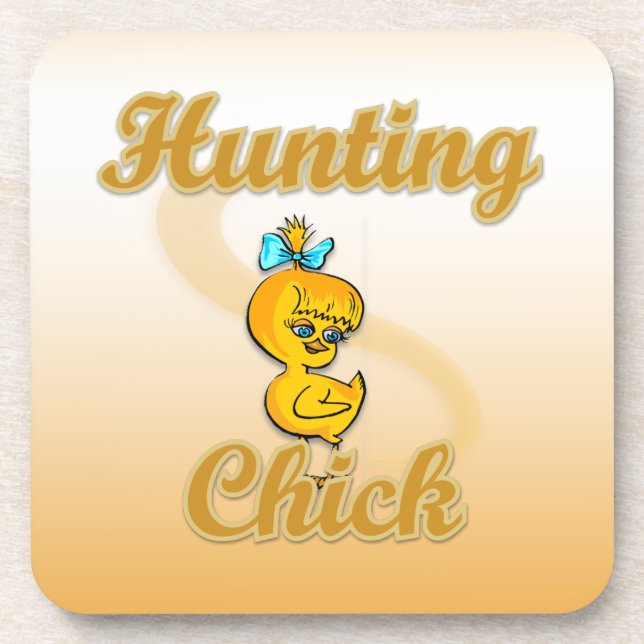 Hunting Chick Coaster (Front)