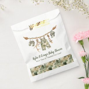 Hunting Clothesline Camo Boy Baby Shower Favour Bag