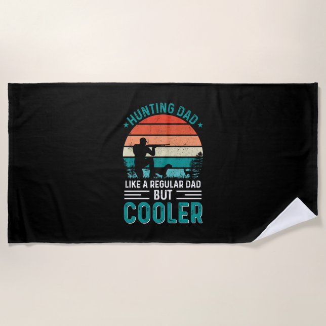 Hunting Dad Beach Towel (Front)