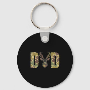 Hunting Dad Camo Deer Hunting Gift From Son Daught Keychain