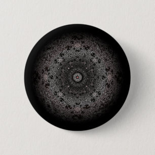 Hunting dark sketch of an eye-like form 2 inch round button