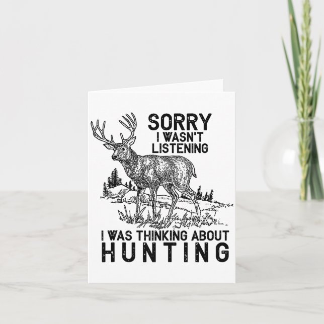 Hunting - Deer Funny Quote Hunter Gift Tank Top  Card (Front)