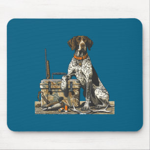 Hunting Dog Inter Bird Dog Duck Hunter Camo Retrie Mouse Pad