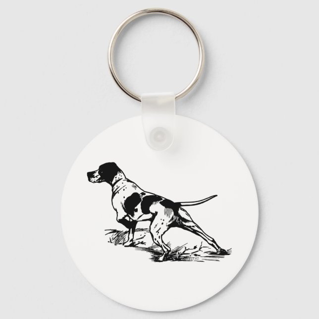 Hunting Dog Keychain (Front)