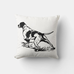 Hunting Dog Throw Pillow