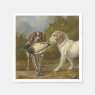 Hunting Dogs (by Carlo Ademollo) Napkin