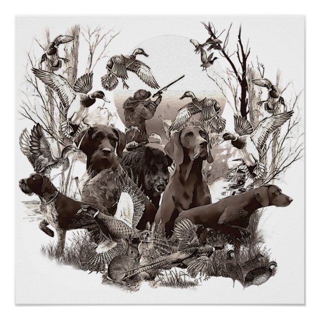 Hunting dogs (GSP) (GWP) Poster (Front)