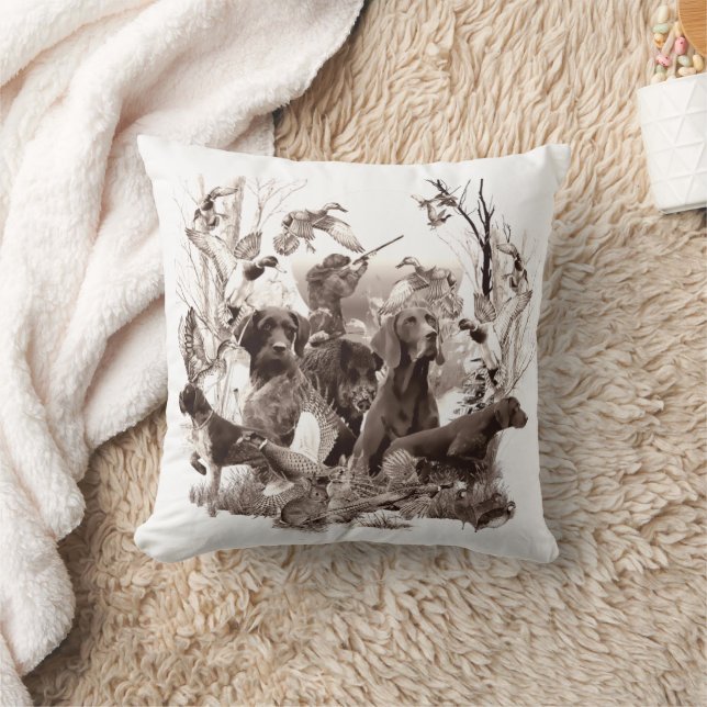 Hunting dogs ,Gun dogs,Hunting season  Throw Pillow (Blanket)