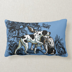 hunting dogs lumbar pillow