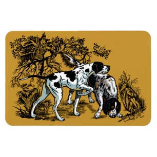 hunting dogs magnet
