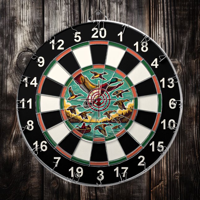 Hunting Ducks Rustic Wall Art Dartboard (Creator Uploaded)