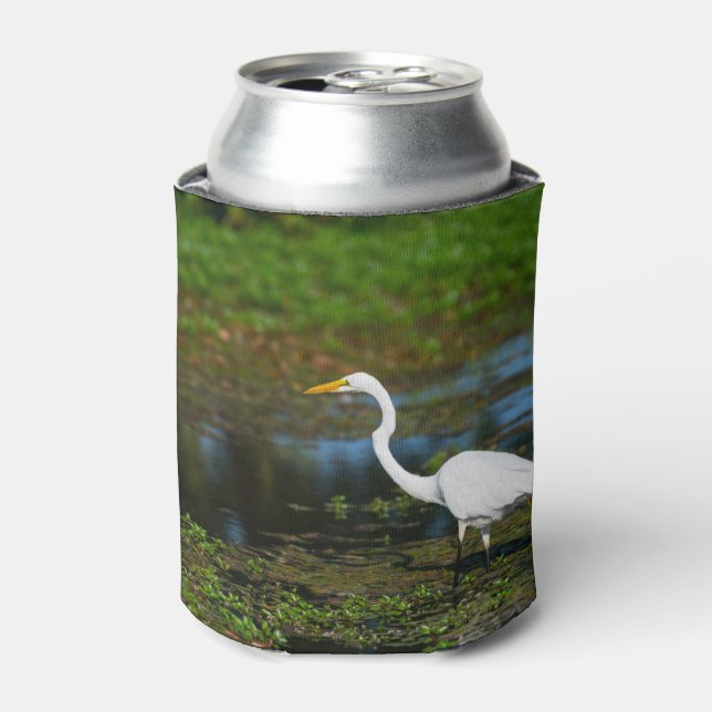 Hunting Egret Can Cooler (Can Front)