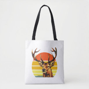 Hunting Elk Deer Funny Hunter Tote Bag