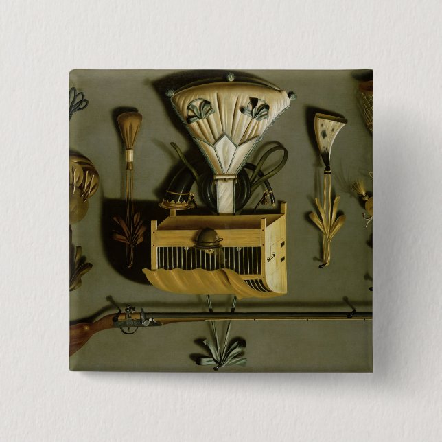 Hunting Equipment 2 Inch Square Button (Front)