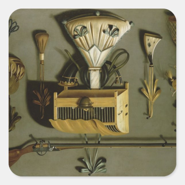 Hunting Equipment Square Sticker (Front)