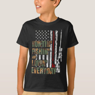 Hunting Fishing Loving Everyday American Deer Hunt T-Shirt