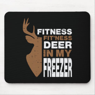 Hunting Fitness Deer In Freezer Hunter Men Boys Ki Mouse Pad