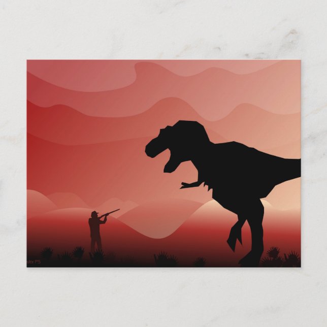 Hunting for Dinos Postcard (Front)